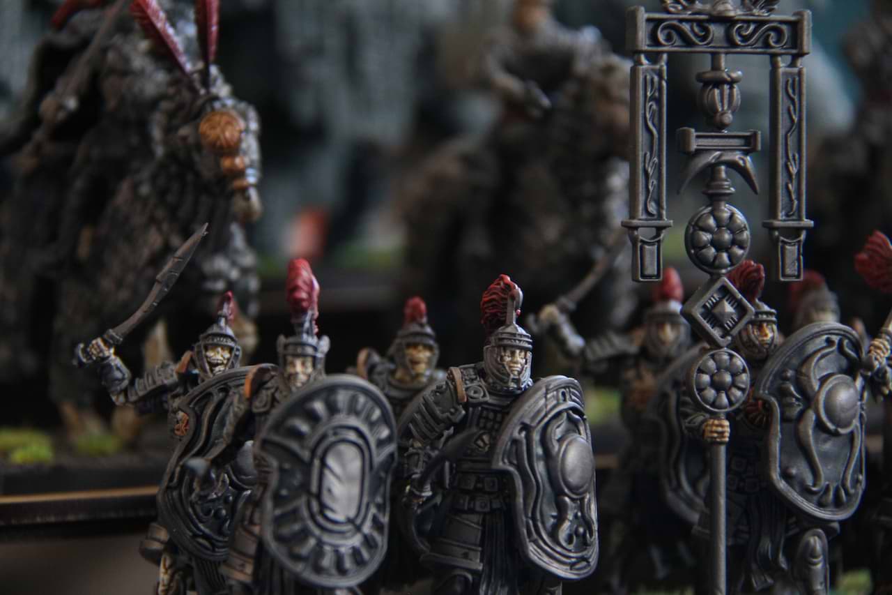 Conquest unit on movement tray
